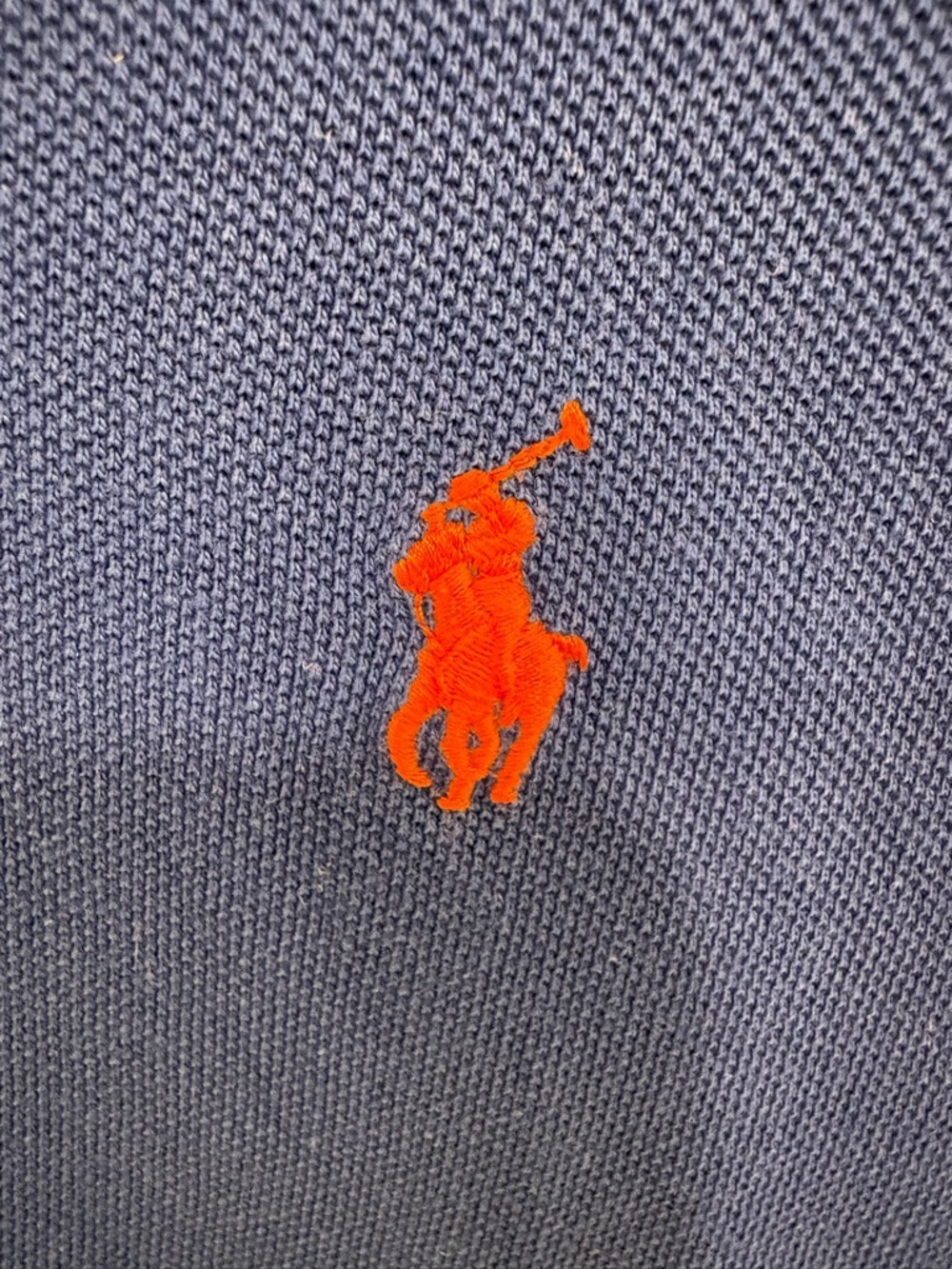 Vintage Y2K Dark Blue Ralph Lauren Polo Shirt Size Large - Picture 3 of 10
